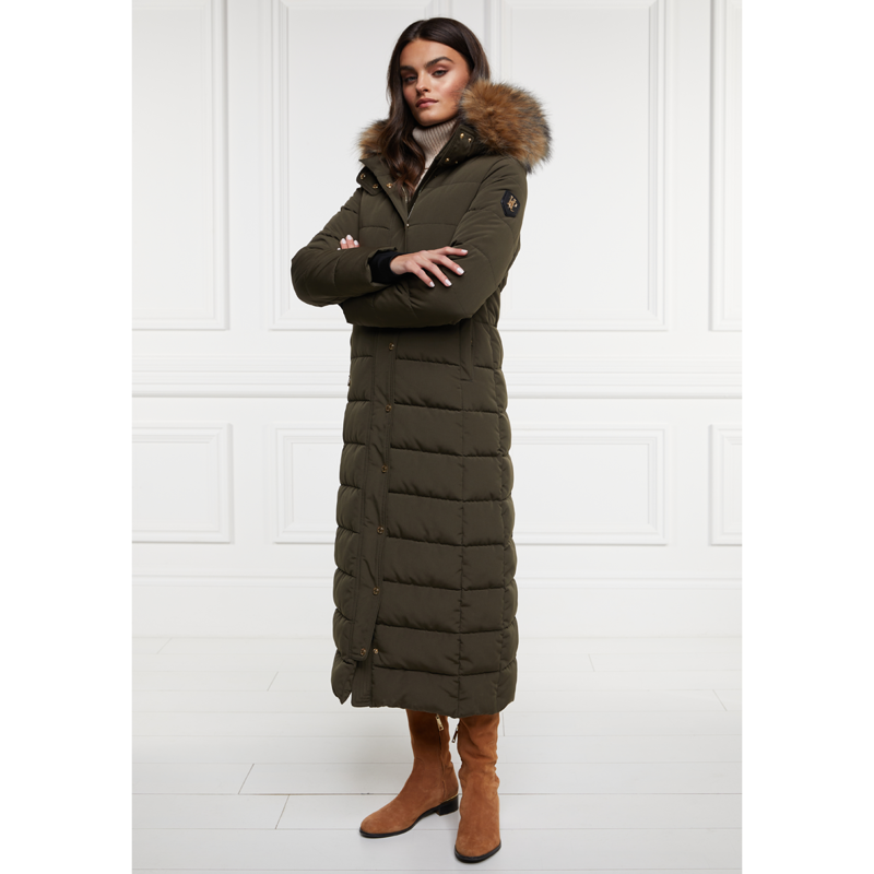 Holland Cooper Stoneleigh Longline Coat - Khaki-3